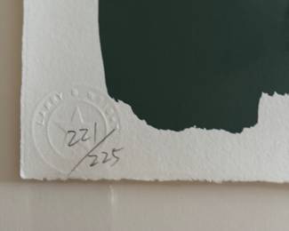 "Onion Train," Color Screenprint. Signed and Numbered by Artist, Kikuo Saito (Japanese 1939 - 2016). Photo 3 of 5.