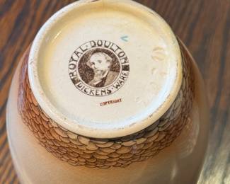 Royal Doulton Dickens Ware Vase. Measures 7" H. Photo 3 of 3.