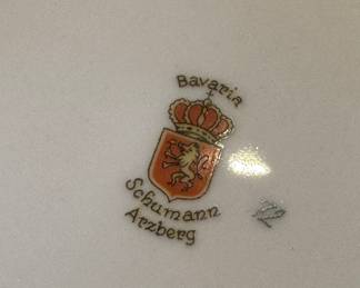 Set of 10 Bavarian China Bread & Butter Plates. Photo 2 of 2.