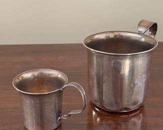 Sterling Silver Baby Cups.