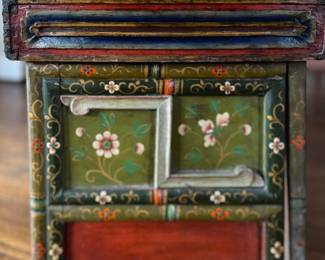 Tibetan Low Wood Table / Bench. Measures 29" x 14" x 14" H. Photo 3 of 3.