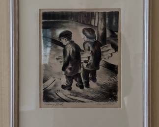 "Picking Wood," Jos Limarzi. Photo 1 of 3.