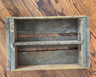 1960s Yellow Coca Cola Wood Soda Bottle Crate. Photo 3 of 3.