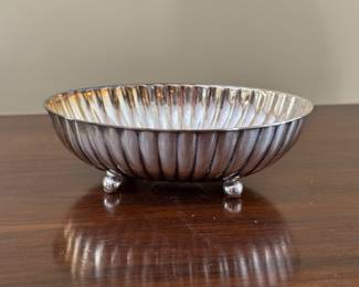 Wallace Silver Plate Footed Oval Bowl. Photo 1 of 2.