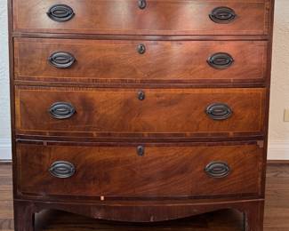 Mahogany Four-Drawer Chest of Drawers - 2 Available. Each Measures 35" x 20" x 35" H. Photo 2 of 6.