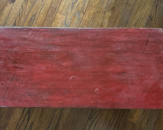 Tibetan Low Wood Table / Bench. Measures 29" x 14" x 14" H. Photo 2 of 3.