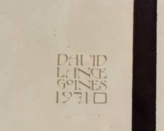 "VD - Don't Give The Gift That Goes On Giving VD." Original Poster by David Lance Goines. Stamped by Artist. Photo 2 of 2.