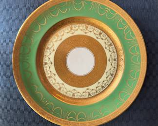 Set of 12 Heinrich & Company, Bavaria, Germany Art Deco Set Dinner Plates. Photo 1 of 2.