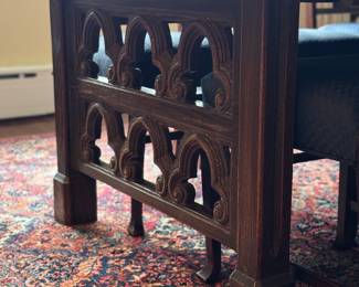 Italian Renaissance Farm House Extension Dining Table with Self Storing Leaves. As Shown, Table Measures 44" W x 90" L. Photo 5 of 6.