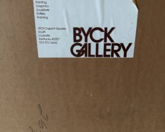 "Untitled," Lithograph on Woven Paper. Signed and Numbered by Artist Alfred Julio Jensen (American 1903 - 1981). Photo 3 of 3.