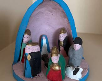 Folk Art Nativity Scene.
