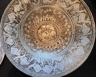 Egyptian hand hammered trays