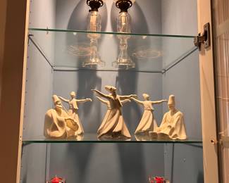 Gas lanterns, electrified