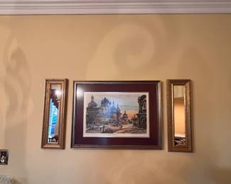 Additional artwork and mirrors