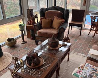 Sunroom filled with beautiful furniture