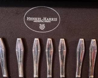 Hinkle Harris, silver chest, Sterling! being taken by children