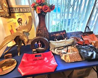 Designer bags.