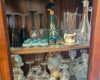 Vintage glassware.