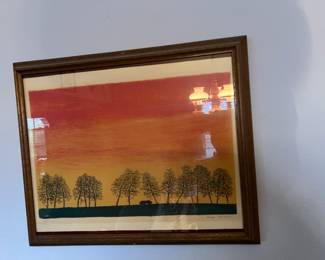 Frank Zeller pencil signed and numbered art.