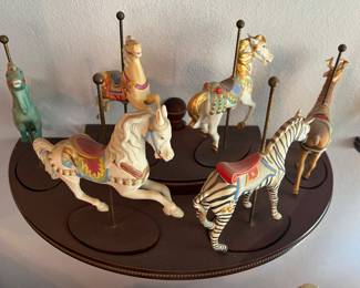 a beautiful carousel, there are at least 3-4!