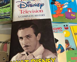Several books on Walt Disney, Disneyland, Disney Art and films.