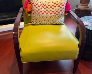 Eclectic yellow chair