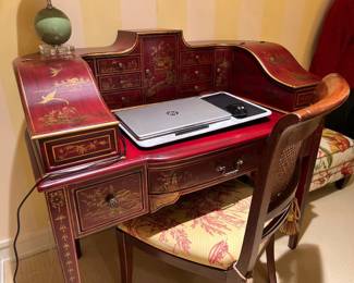 Ornate Asian-inspired desk
