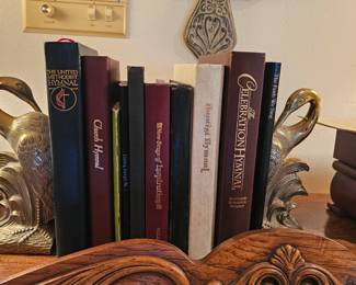 Art Deco Brass Crane Bookend Pair of Vintage Bird Solid Brass Heron