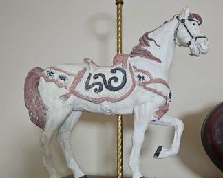 15.5" Vintage Austin Productions 1983 Carousel Horse Sculpture Statue Collectible