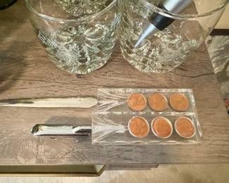 Vintage 1977 Lucite Handle 3 Penny Letter Opener & Bottle Opener 