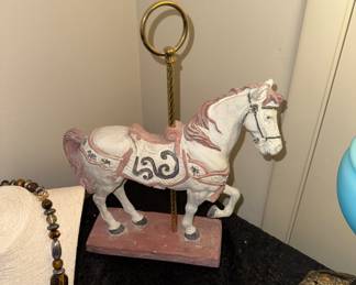 Vintage 1983 Large 15.5" Austin Carousel Horse Sculpture Statue