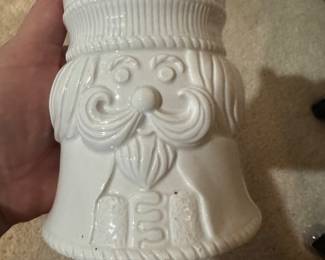 Vintage Fitz & Floyd Wiseman Kings Pillar White Candle Holder Made in Japan