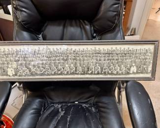 World War Two Panoramic Framed Photo of Troops