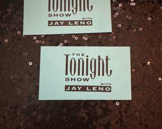Vintage Tickets from the Tonight show with Jay Leno