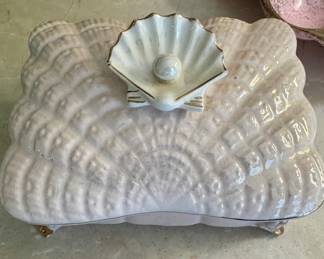 Vintage Shell Trinket Box