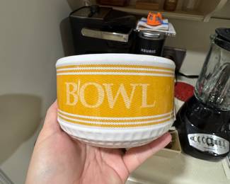 Four Waffle Weave Bowls