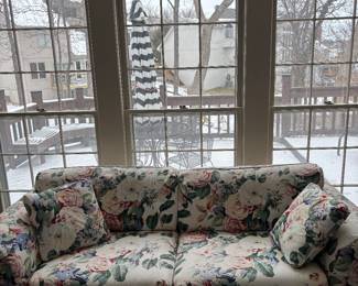 Fun floral like new couch 
