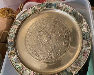 Decorative Aztec or Mayan Wall Calendar Plaque