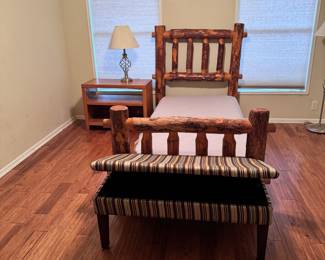 Twin, Rustic Headboard & Footboard