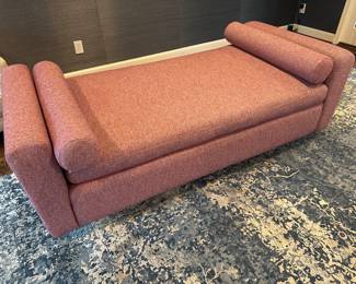 Custom tweed settee