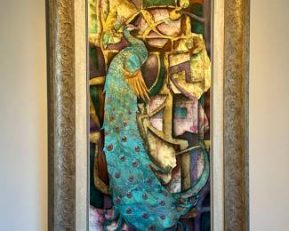 Sharon Whitehurst (American 20th C) mixed media collage