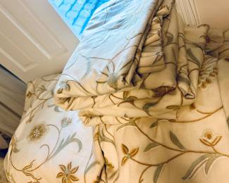 Scalamandre wool lined drapery panels