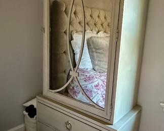 Drexel Heritage Mirrored Armoir.
77” H,  35.5” W,  19” D