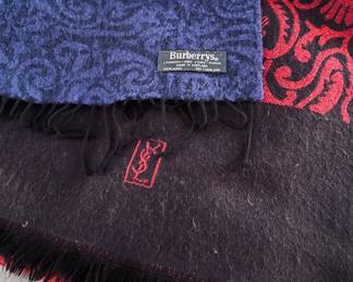 YSL and Burberrys scarves 