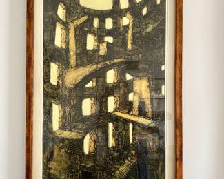 Dean Meeker (American, 1920-2002) “Tower of Babel II” Proof.  