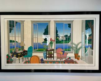 Thomas McKnight (American, b 1941)  "Hyannisport".  Signed and numbered