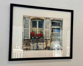 Framed signed photograph