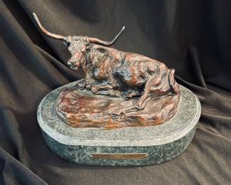 Charles Marion Russell bronze, "The Texas Steer"
