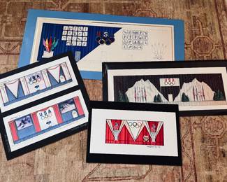 Story boards used for Olympics selection competitions