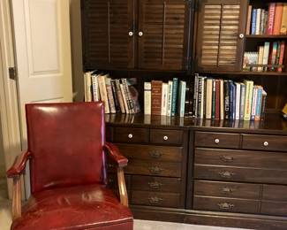 Pair of leather chairs